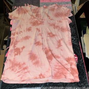 Victoria Secret Pink Tie-Dye Short Sleeve Top GUC